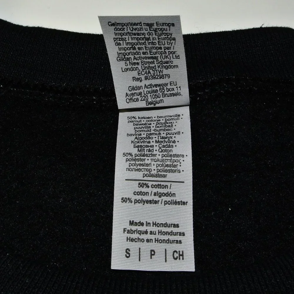 WENDY'S Hamburgers Black Sweatshirt Employee Uniform Shirt Size S Small - Picture 9 of 10